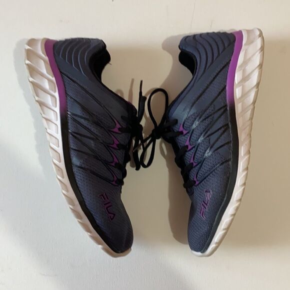 Fila Tri Color Lace Up Workout Running Shoes - Picture 2 of 7